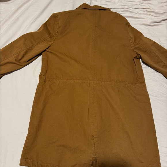Brown Zip-Up Jacket with Drawstring - Picture 3 of 3